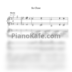 Ноты Alan Menken - So close (для фортепиано в 4 руки) - предпросмотр
