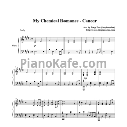 Ноты My Chemical Romance - Cancer (Arr. by Tony Dao) - предпросмотр