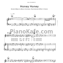 Ноты Abba - Honey Honey - предпросмотр