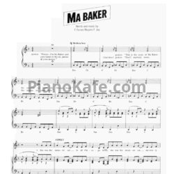 Ноты Boney M - Ma Baker - предпросмотр