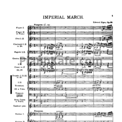 Sheets Эдуард Элгар - Имперский марш (Op. 32, Партитура) - preview