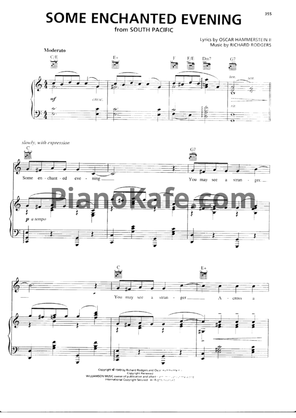 Ноты Richard Rodgers - Some enchanted evening