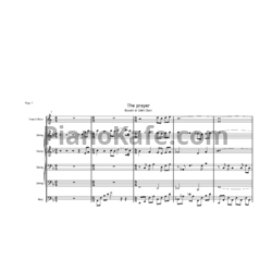 Sheets Celine Dion - The prayer - preview