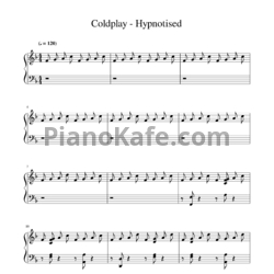 Ноты Coldplay - Hypnotised - предпросмотр