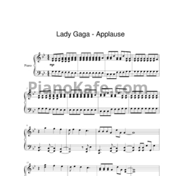 Ноты Lady Gaga - Applause - предпросмотр