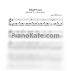 Ноты Sia - Salted wound (Piano cover) - предпросмотр