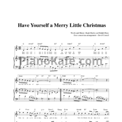 Ноты Frank Sinatra - Have Yourself a Merry Little Christmas (Arrangement David Cornell) - предпросмотр