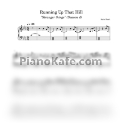 Ноты Kate Bush - Running up that hill (Piano cover) - предпросмотр
