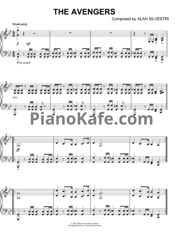 Ноты Alan Silvestri - The avengers