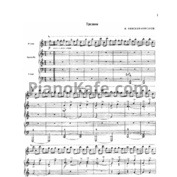 Ноты Н. Римский-Корсаков - Трезвон (в 6 рук) - предпросмотр