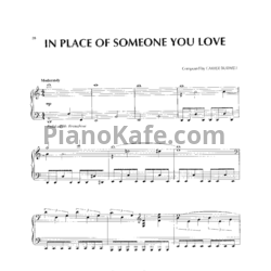 Ноты Carter Burwell - In place of someone you love - предпросмотр
