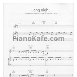 Ноты The Corrs - Long night - предпросмотр