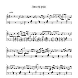 Ноты Eros Ramazzotti, Cher - Piu che puoi - предпросмотр