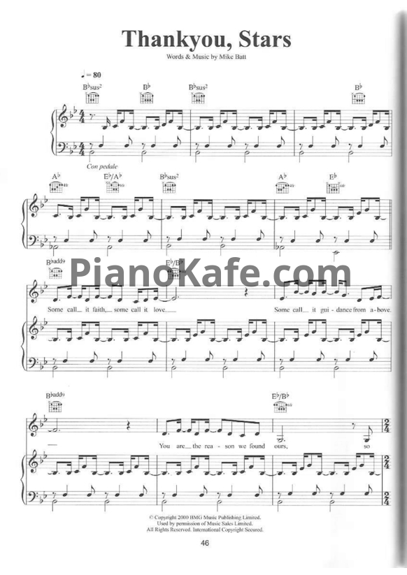 Ноты Katie Melua - Thankyou, stars