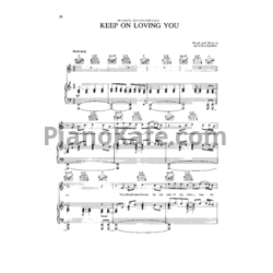 Ноты REO Speedwagon - Keep on loving you - предпросмотр