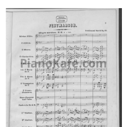Sheets Ф. Давид - Festmarsch (Op. 42, Партитура) - preview