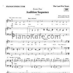 Ноты Jason Robert Brown - Audition sequence (Cathy) - предпросмотр