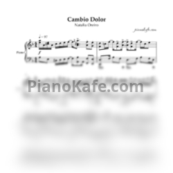 Ноты Natalia Oreiro - Cambio dolor (Piano cover) - предпросмотр