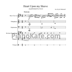 Sheets Avicii feat. Dan Reynolds - Heart upon my sleeve - preview