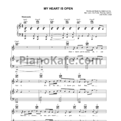 Ноты Maroon 5 feat. Gwen Stefani - My heart is open - предпросмотр
