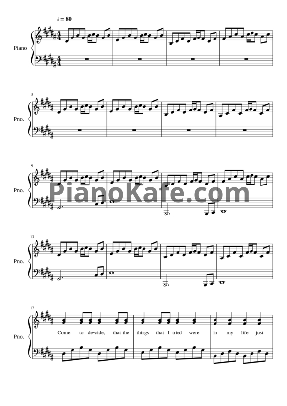 Ноты Red Hot Chili Peppers - Snow (Hey oh)