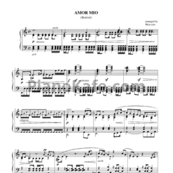 Ноты Lucio Battisti - Amor mio - предпросмотр