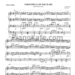 Ноты Ennio Morricone - Tarantella in 3rd class (для 2 фортепиано) - предпросмотр