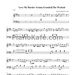 Ноты Ariana Grande feat. The Weeknd - Love me harder - предпросмотр