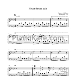 Ноты Huseyn Abdullayev - Heyat davam edir (Arranged by Lilia) - предпросмотр