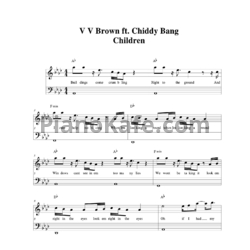 Ноты V V Brown ft. Chiddy Bang - Children - предпросмотр