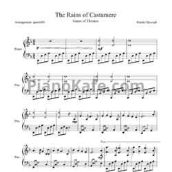 Ноты Ramin Djawadi - The Rains of Castamere (Arrangement: apwbd99) - предпросмотр