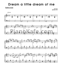 Ноты Yiruma - Dream a little dream of me - предпросмотр