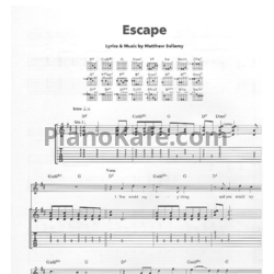 Ноты Muse - Escape - предпросмотр