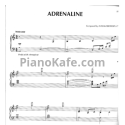 Ноты Alexandre Desplat - Adrenaline - предпросмотр