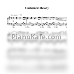 Ноты Alex North - Unchained Melody (Piano cover) - предпросмотр
