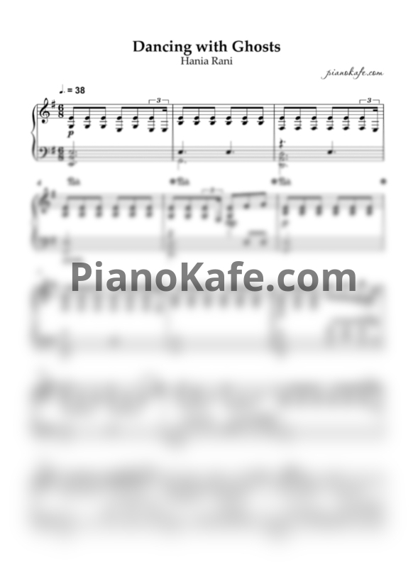Ноты Hania Rani - Dancing with Ghosts (Piano cover)