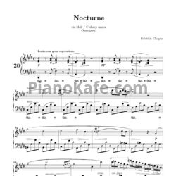 Ноты Фредерик Шопен - Ноктюрн №20 (cis-Moll / C sharp minor) - предпросмотр
