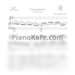 Ноты Andrea Bocelli - Con te partiro - предпросмотр