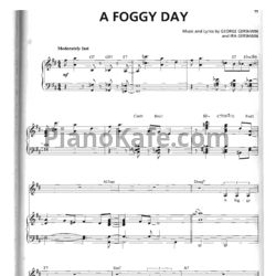 Ноты Michael Buble - A foggy day - предпросмотр