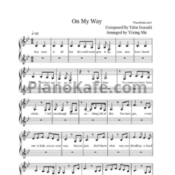 Ноты Taku Iwasaki - On my way - предпросмотр
