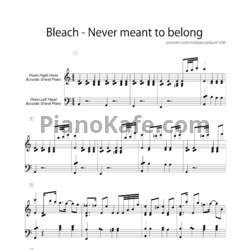 Ноты Shiro Sagisu - Never meant to belong - предпросмотр