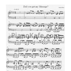 Ноты Jason Mraz feat. Rachael Yamagata - Did you get my message? - предпросмотр
