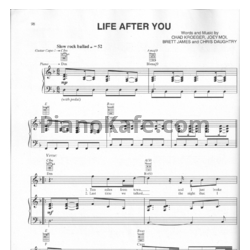 Ноты Daughtry - Life after you - предпросмотр