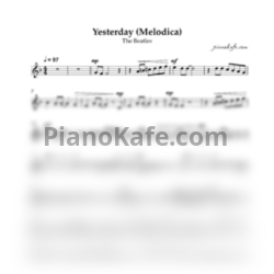 Sheets The Beatles - Yesterday (Ноты для мелодики) - preview