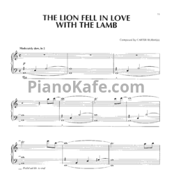 Ноты Carter Burwell - The lion fell in love with lamb - предпросмотр