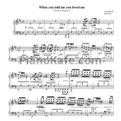 Ноты Jessica Simpson - When You Told Me You Loved Me - предпросмотр