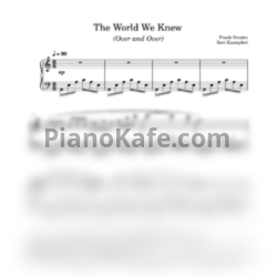 Ноты Frank Sinatra - The world we knew (Легкая версия) - предпросмотр