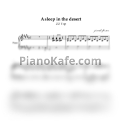 Ноты ZZ Top - Asleep in the desert (Piano cover) - предпросмотр