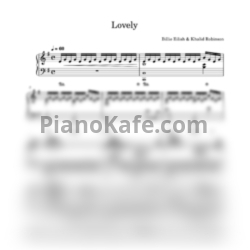 Ноты Billie Eilish & Khalid - Lovely (Play The Piano cover) - предпросмотр
