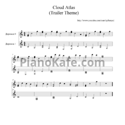 Sheets Johnny Klimek, Reinhold Heil, Tom Tykwer - Cloud atlas trailer theme - preview